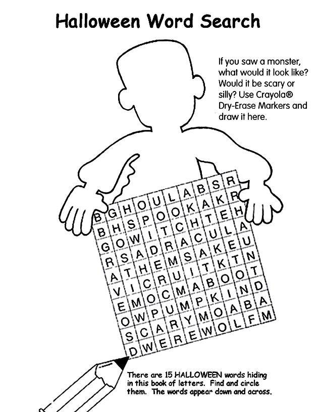 Halloween Word Search