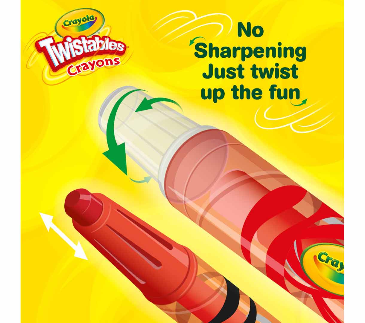 Mini Twistable Crayons  50 count. No sharpening just twist up the fun.