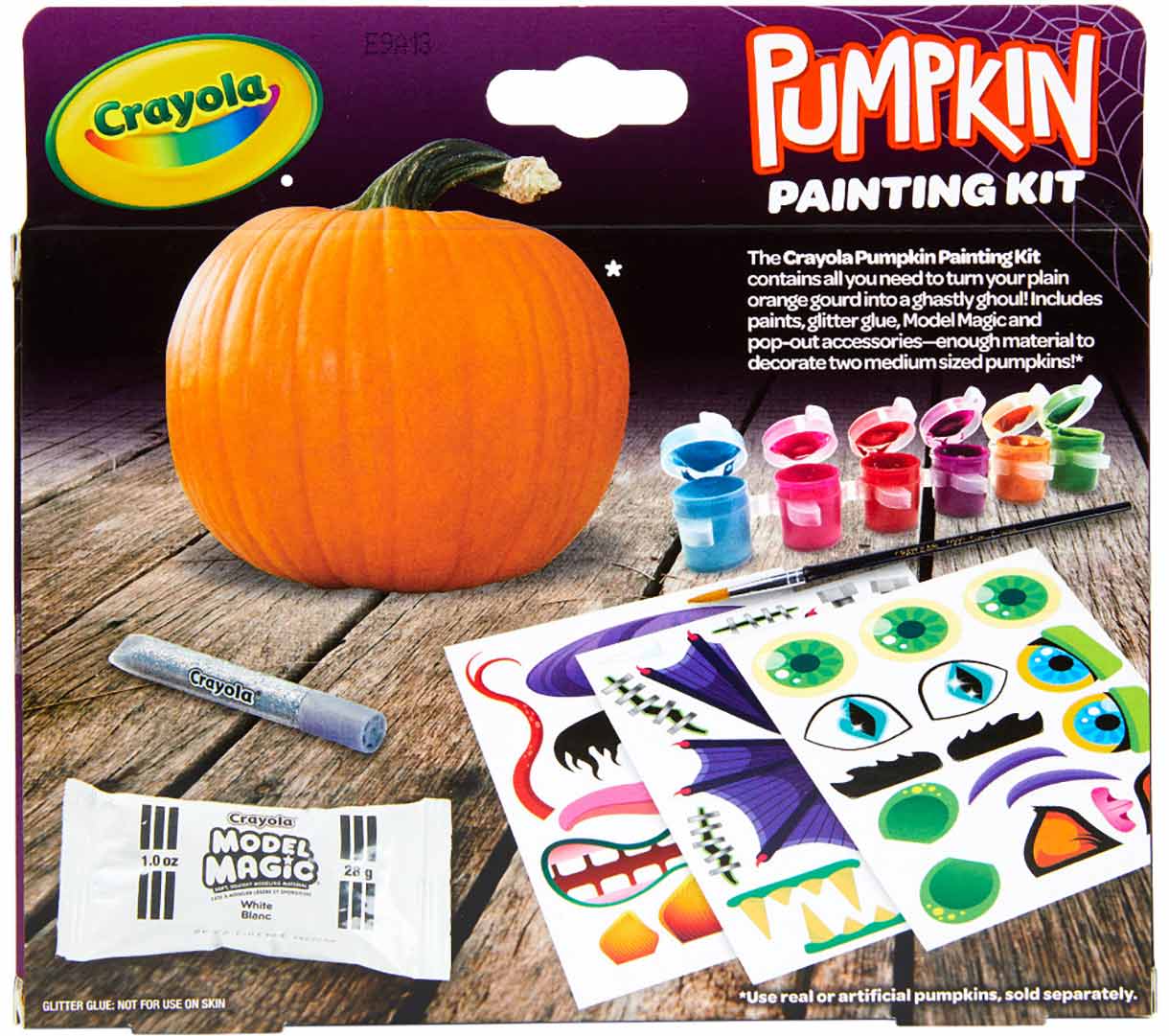 Creature Pumpkin Painting Kit back view