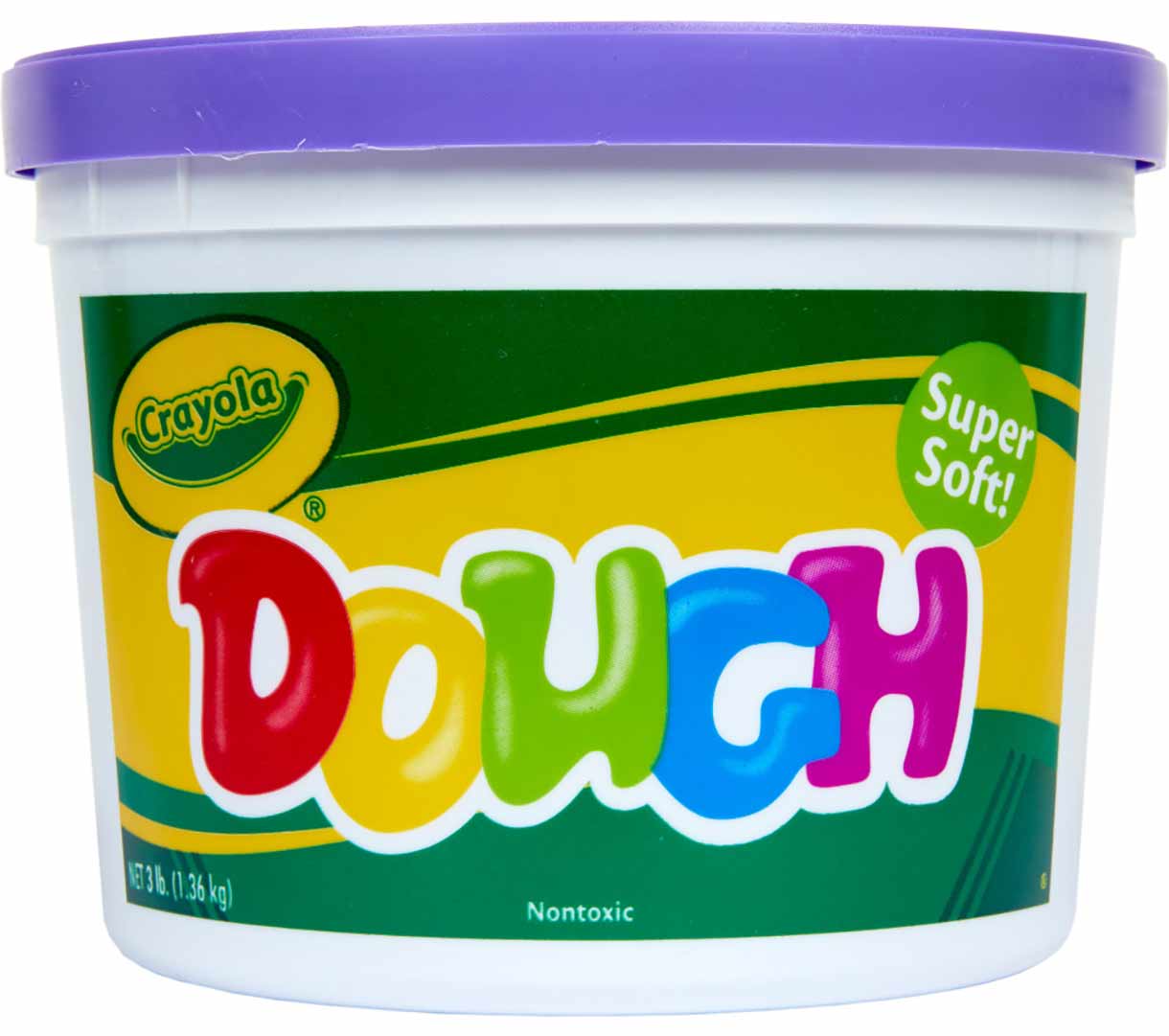 Crayola Dough  3lb resealable bucket Violet front view