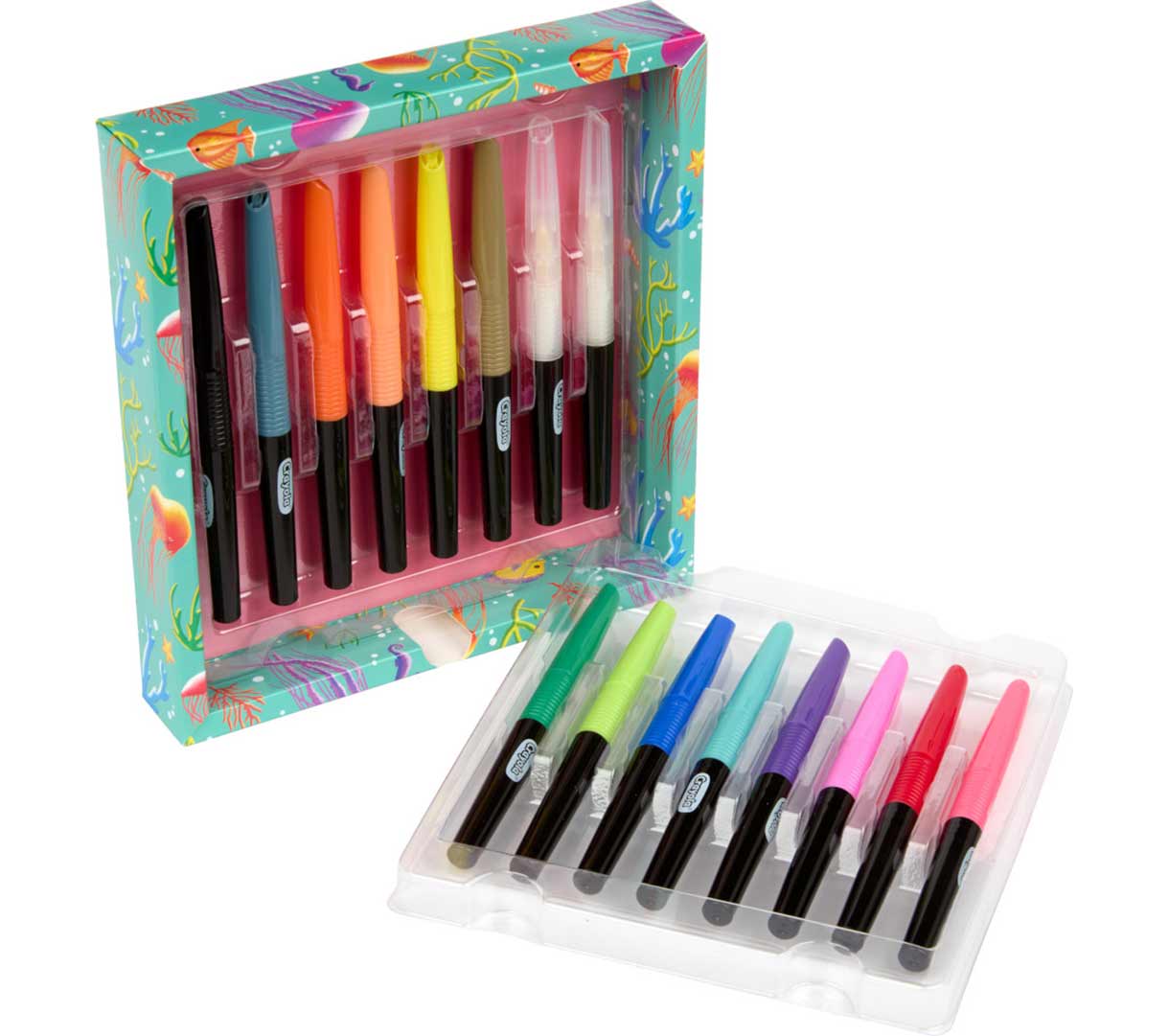 Brush Tip Blending Markers  16 count. contents.