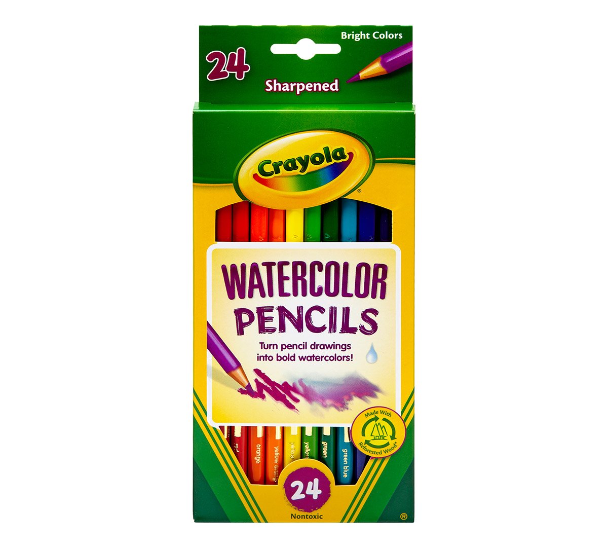 Watercolor Pencils  24 count front view
