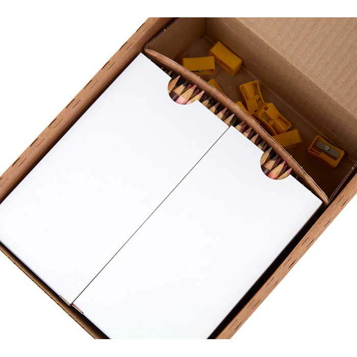 Colors of the World Classpack, Skin Tone Colored Pencils, 240 Count, 24 Colors. Open packaging.