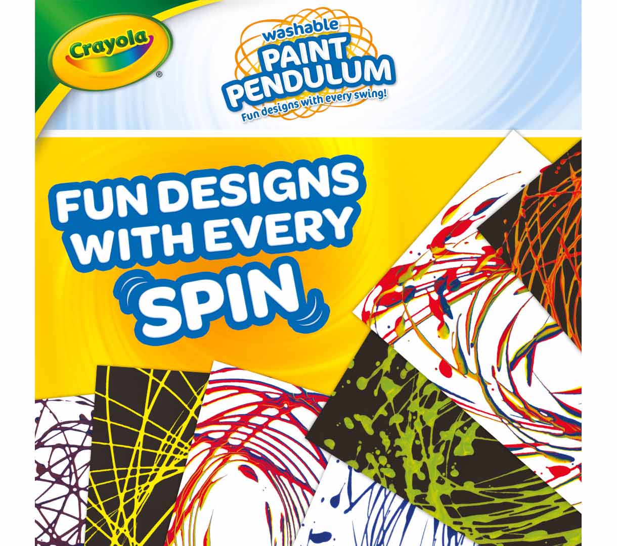 Washable Paint Pendulum. Fun Designs with every swing!