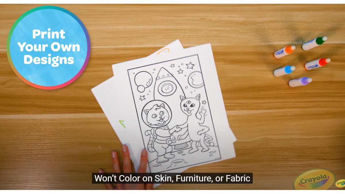 Crayola Color Wonder Mess Free Blank Coloring Pages, 50 ct