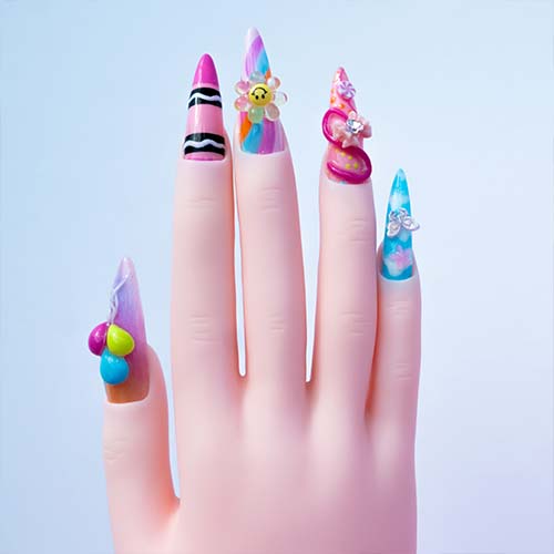 Colorful nail art