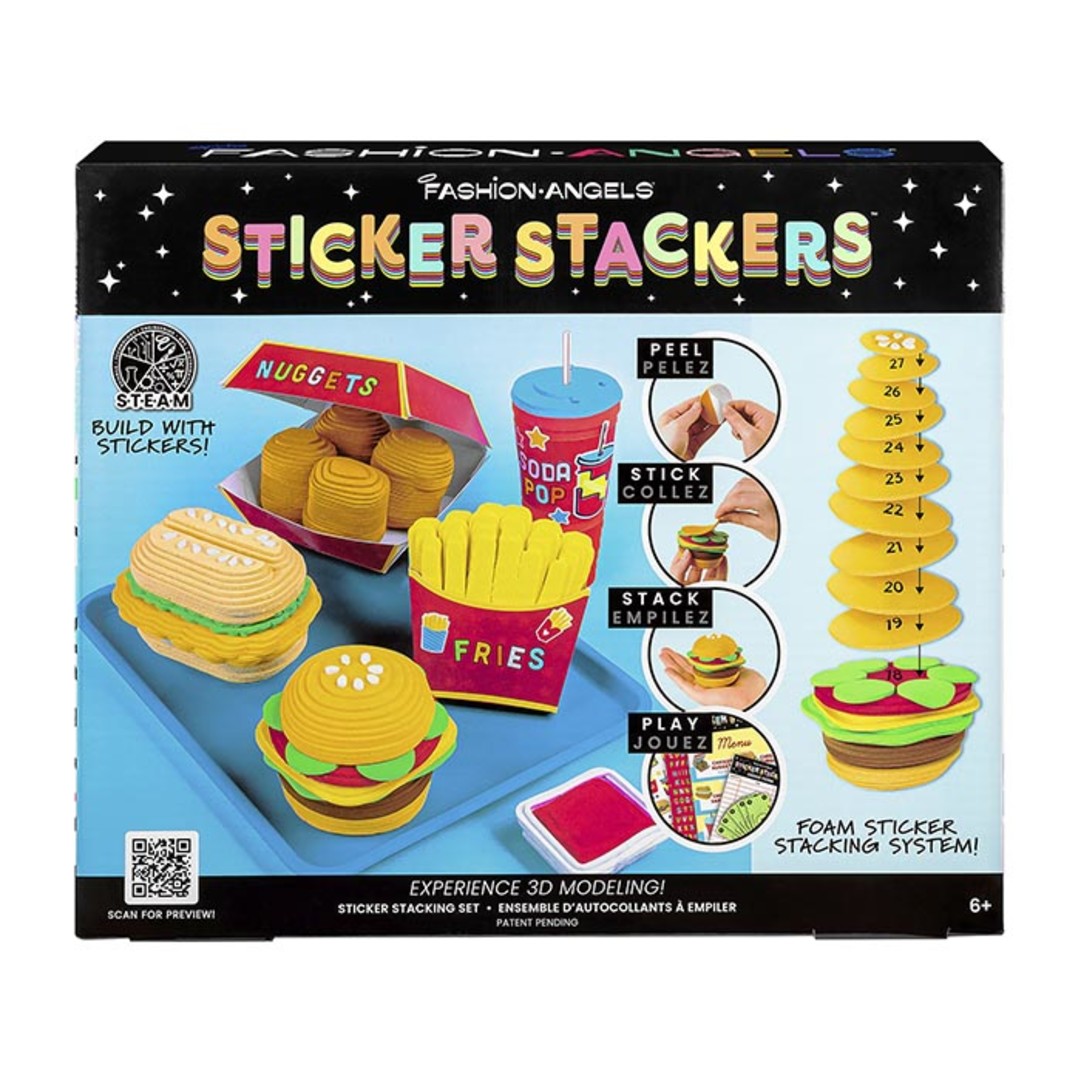 Fashion Angels STICKERS STACKERS Fast Food Front view