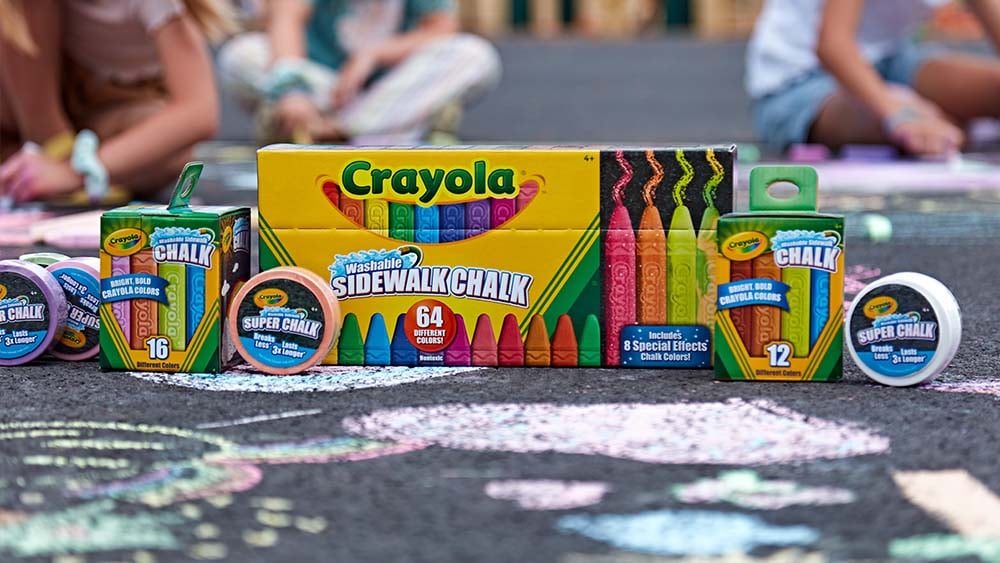Sidewalk chalk and art.