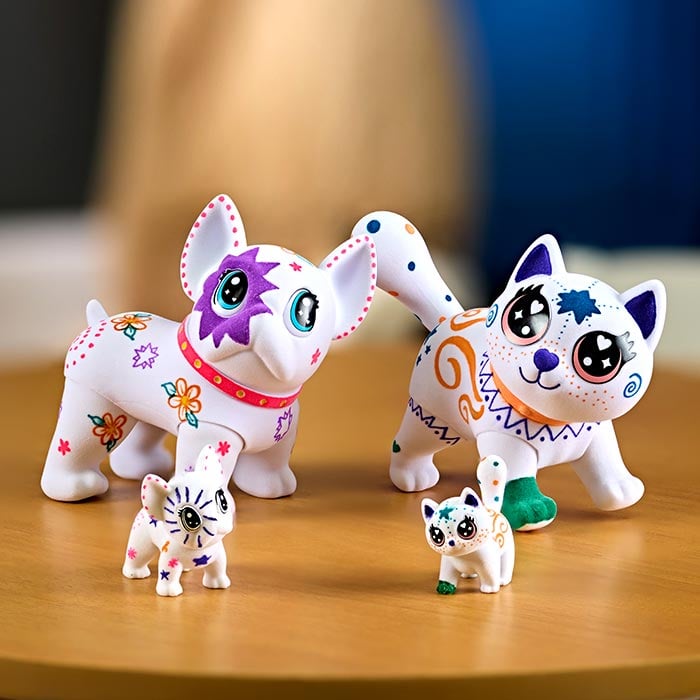 Wilbur y Jenny Scribble Scrubbie Mascotas Jumbo