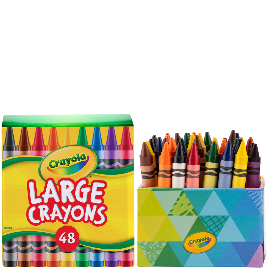 SharePack - 48 Large Crayons  Front view