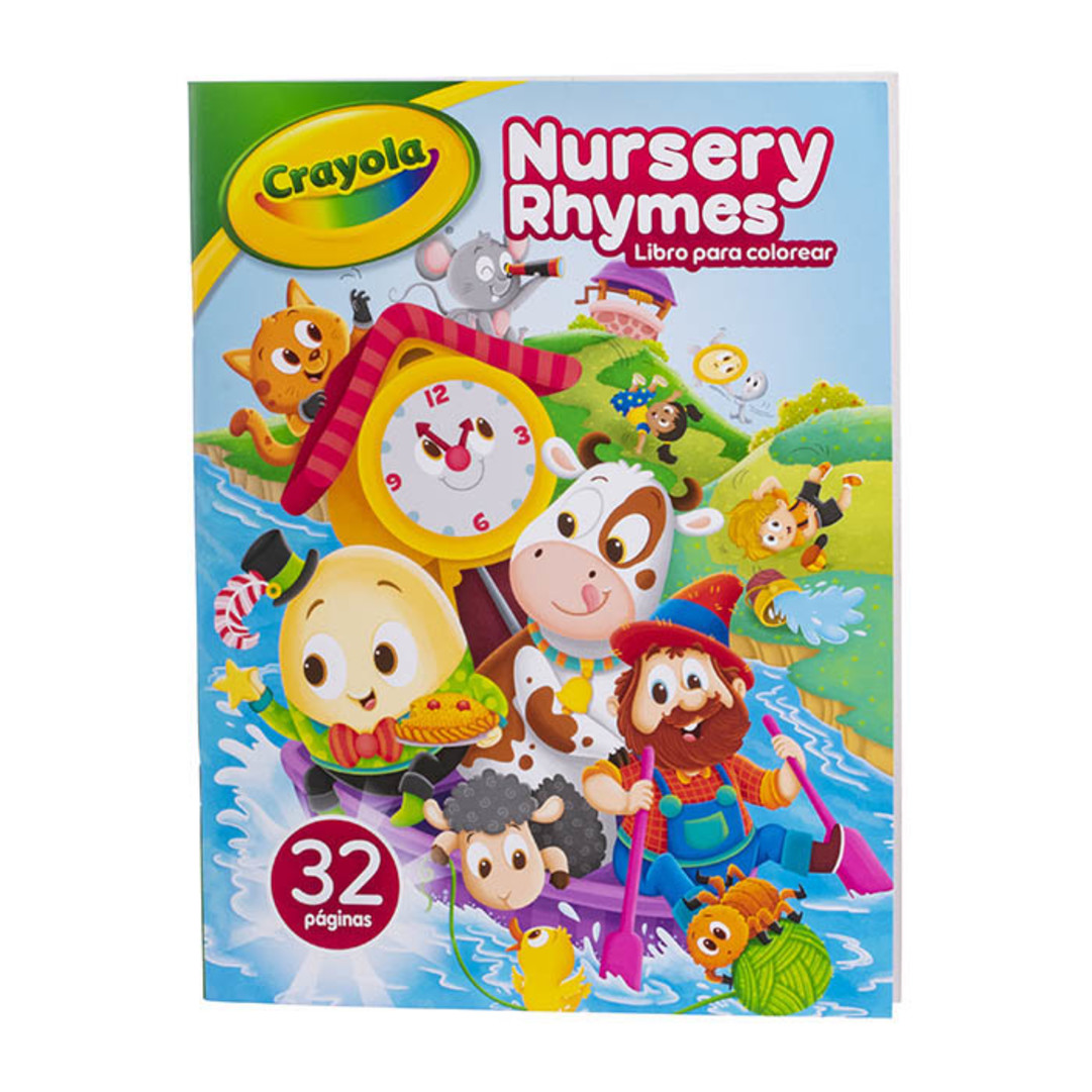 Libro para Colorear Nursey Rhymes 32 pg Front view