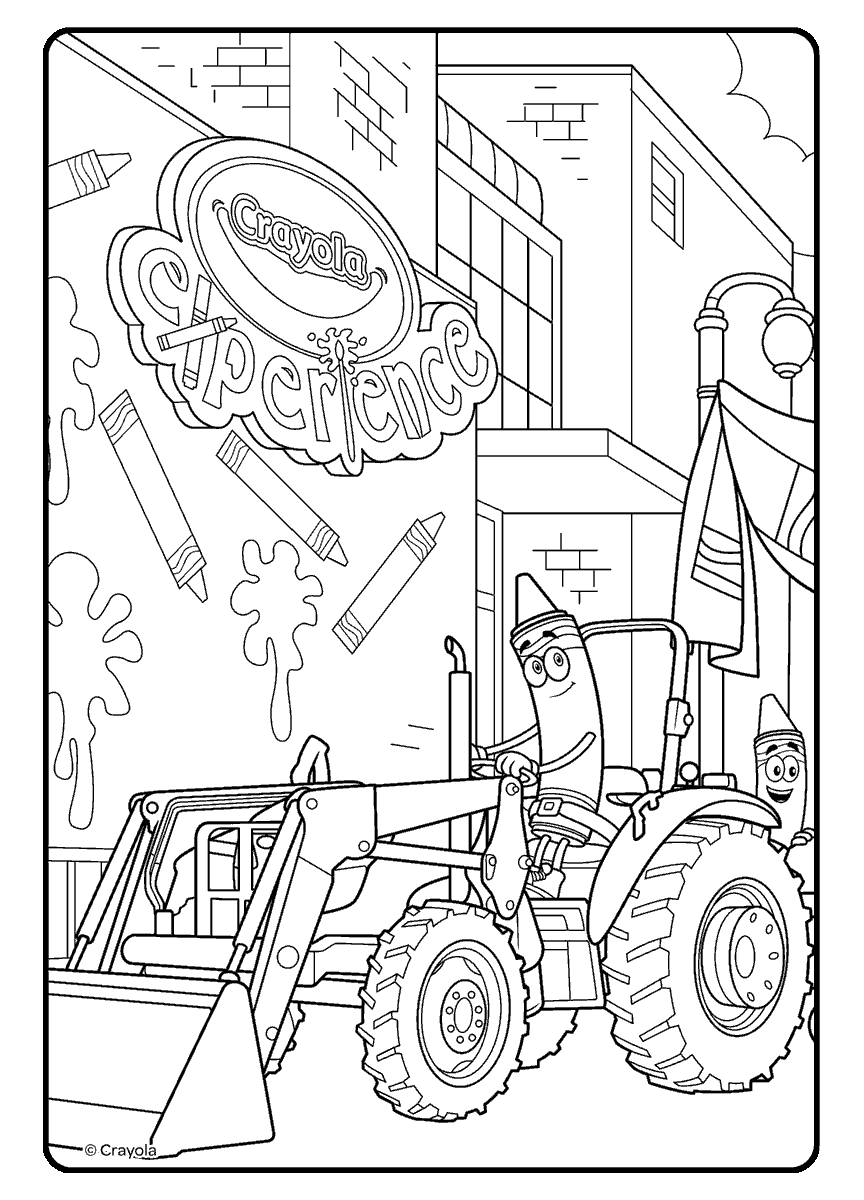 Tractor at Crayola Experience